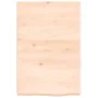 Untreated solid wood bathroom countertop 40x60x(2-6) cm by vidaXL, Countertops - Ref: Foro24-3156004, Price: 54,18 €, Discoun...