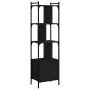 Shelf with black wooden door 44.5x30x154.5 cm by vidaXL, Bookcases and shelves - Ref: Foro24-833353, Price: 80,74 €, Discount: %