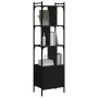 Shelf with black wooden door 44.5x30x154.5 cm by vidaXL, Bookcases and shelves - Ref: Foro24-833353, Price: 80,74 €, Discount: %