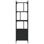 Shelf with black wooden door 44.5x30x154.5 cm by vidaXL, Bookcases and shelves - Ref: Foro24-833353, Price: 80,74 €, Discount: %