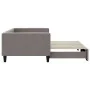 Trundle sofa bed taupe gray fabric 100x200 cm by vidaXL, Beds and slatted bases - Ref: Foro24-3196586, Price: 309,60 €, Disco...