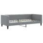 Trundle sofa bed with drawers light gray fabric 100x200 cm by vidaXL, Beds and slatted bases - Ref: Foro24-3196619, Price: 32...