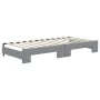 Trundle sofa bed with drawers light gray fabric 100x200 cm by vidaXL, Beds and slatted bases - Ref: Foro24-3196619, Price: 32...