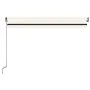 Toldo manual retráctil con LED crema 450x350 cm de vidaXL, Toldos - Ref: Foro24-3069202, Precio: 495,62 €, Descuento: %