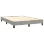 Boxspringbett mit hellgrauer Samtmatratze 140x200 cm von vidaXL, Betten und Lattenroste - Ref: Foro24-3127433, Preis: 444,60 ...