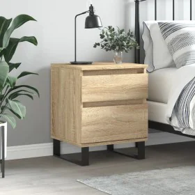 Sonoma oak engineered wood bedside table 40x35x50 cm by vidaXL, Nightstands - Ref: Foro24-830690, Price: 51,39 €, Discount: %