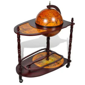 Eucalyptus wood ball of the world standing bar cabinet by vidaXL, Wine and liquor cabinets - Ref: Foro24-240699, Price: 189,1...