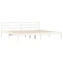 Solid white pine wood bed frame 180x200 cm by vidaXL, Beds and slatted bases - Ref: Foro24-835842, Price: 182,52 €, Discount: %