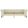 Sofá con cama nido cuero sintético crema 90x200 cm de vidaXL, Camas y somieres - Ref: Foro24-3197725, Precio: 318,84 €, Descu...