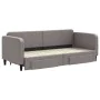 Trundle sofa bed with drawers taupe gray fabric 80x200 cm by vidaXL, Beds and slatted bases - Ref: Foro24-3196850, Price: 323...