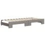 Trundle sofa bed with drawers taupe gray fabric 80x200 cm by vidaXL, Beds and slatted bases - Ref: Foro24-3196850, Price: 323...