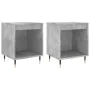 Nightstands 2 pcs concrete gray engineered wood 40x35x50 cm by vidaXL, Nightstands - Ref: Foro24-830709, Price: 38,09 €, Disc...