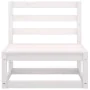 8-piece garden lounge set white solid pine wood by vidaXL, Garden sets - Ref: Foro24-3075750, Price: 374,75 €, Discount: %