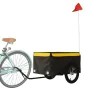 Black and yellow iron bicycle trailer 45 kg by vidaXL, Bicycle trailers - Ref: Foro24-94085, Price: 78,21 €, Discount: %