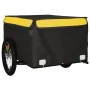 Black and yellow iron bicycle trailer 45 kg by vidaXL, Bicycle trailers - Ref: Foro24-94085, Price: 78,21 €, Discount: %