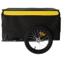 Black and yellow iron bicycle trailer 45 kg by vidaXL, Bicycle trailers - Ref: Foro24-94085, Price: 78,21 €, Discount: %