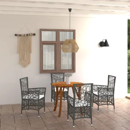 Brown 5-piece garden dining set by vidaXL, Garden sets - Ref: Foro24-3071759, Price: 626,18 €, Discount: %