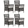 Brown 5-piece garden dining set by vidaXL, Garden sets - Ref: Foro24-3071759, Price: 626,18 €, Discount: %