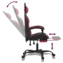 Gaming chair with footrest synthetic leather black red red by vidaXL, Gaming chairs - Ref: Foro24-3143909, Price: 128,28 €, D...