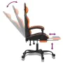 Gaming chair with footrest black orange synthetic leather by vidaXL, Gaming chairs - Ref: Foro24-3143908, Price: 128,28 €, Di...