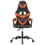 Schwarzer und orangefarbener Gaming-Stuhl aus Kunstleder von vidaXL, Gaming-Stühle - Ref: Foro24-3143848, Preis: 95,24 €, Rab...