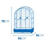 Duvoplus Bird cage and accessories Eliza gray and black 54x34x75 cm by Duvoplus, Feet and bird cages - Ref: Foro24-445529, Pr...