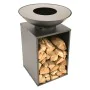 RedFire Garden fireplace with barbecue and cover ONYX Classic 60 cm by RedFire, Chimneys - Ref: Foro24-446955, Price: 319,84 ...