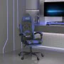 Gaming chair with footrest black blue synthetic leather by vidaXL, Gaming chairs - Ref: Foro24-3143902, Price: 128,28 €, Disc...