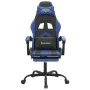 Gaming chair with footrest black blue synthetic leather by vidaXL, Gaming chairs - Ref: Foro24-3143902, Price: 128,28 €, Disc...