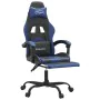 Gaming chair with footrest black blue synthetic leather by vidaXL, Gaming chairs - Ref: Foro24-3143902, Price: 128,28 €, Disc...