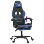 Gaming chair with footrest black blue synthetic leather by vidaXL, Gaming chairs - Ref: Foro24-3143902, Price: 128,28 €, Disc...