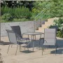 5-piece anthracite gray steel garden dining set by vidaXL, Garden sets - Ref: Foro24-3072523, Price: 307,81 €, Discount: %