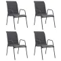 5-piece anthracite gray steel garden dining set by vidaXL, Garden sets - Ref: Foro24-3072523, Price: 307,81 €, Discount: %