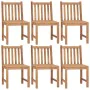 Garden chairs 6 units solid teak wood with cushions by vidaXL, Garden chairs - Ref: Foro24-3073130, Price: 626,08 €, Discount: %