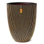 Capi Elegant Groove Vase schwarz und gold 34x46 cm von Capi, Töpfe und Pflanzgefäße - Ref: Foro24-445494, Preis: 92,31 €, Rab...