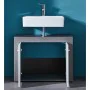 Trendteam White and Smoked Silver Miami Vanity Cabinet by Trendteam, bathroom vanities - Ref: Foro24-445396, Price: 105,22 €,...