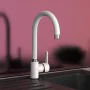 EISL DIZIANI chrome white single lever kitchen faucet by EISL, Faucets - Ref: Foro24-446499, Price: 81,36 €, Discount: %