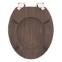 SCHÜTTE WC-Sitz mit Absenkautomatik, DUNKELHOLZ, MDF von SCHÜTTE, Toiletten- und Bidetsitze - Ref: Foro24-446572, Preis: 72,6...