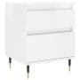 Nightstands 2 pcs glossy white engineered wood 40x35x50 cm by vidaXL, Nightstands - Ref: Foro24-830657, Price: 92,60 €, Disco...