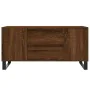 Engineered wood brown oak coffee table 102x44.5x50 cm by vidaXL, Coffee table - Ref: Foro24-831011, Price: 88,44 €, Discount: %