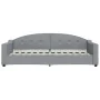 Trundle sofa bed light gray fabric 90x200 cm by vidaXL, Beds and slatted bases - Ref: Foro24-3197530, Price: 289,90 €, Discou...