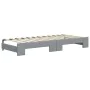 Trundle sofa bed light gray fabric 90x200 cm by vidaXL, Beds and slatted bases - Ref: Foro24-3197530, Price: 289,90 €, Discou...