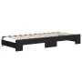 Trundle sofa bed with black fabric mattress 90x200 cm by vidaXL, Beds and slatted bases - Ref: Foro24-3197550, Price: 441,76 ...