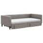 Trundle sofa bed with drawers taupe gray fabric 100x200 cm by vidaXL, Beds and slatted bases - Ref: Foro24-3196640, Price: 63...