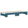 Sofá cama nido con cajones terciopelo azul 80x200 cm de vidaXL, Camas y somieres - Ref: Foro24-3196755, Precio: 496,05 €, Des...