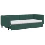 Trundle sofa bed with drawers dark green velvet 80x200 cm by vidaXL, Beds and slatted bases - Ref: Foro24-3196758, Price: 497...