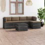 Garden pallet furniture 6 pieces cushions solid pine wood by vidaXL, Garden sets - Ref: Foro24-3061871, Price: 558,73 €, Disc...