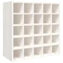 Solid white pine wood wine rack 56x25x56 cm by vidaXL, Wine and liquor cabinets - Ref: Foro24-821538, Price: 113,14 €, Discou...