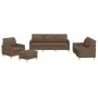 Sofa set with cushions 4 pieces brown fabric by vidaXL, Sofas - Ref: Foro24-3201253, Price: 742,52 €, Discount: %