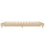 Sonoma oak engineered wood bed frame 140x190 cm by vidaXL, Beds and slatted bases - Ref: Foro24-832072, Price: 107,74 €, Disc...